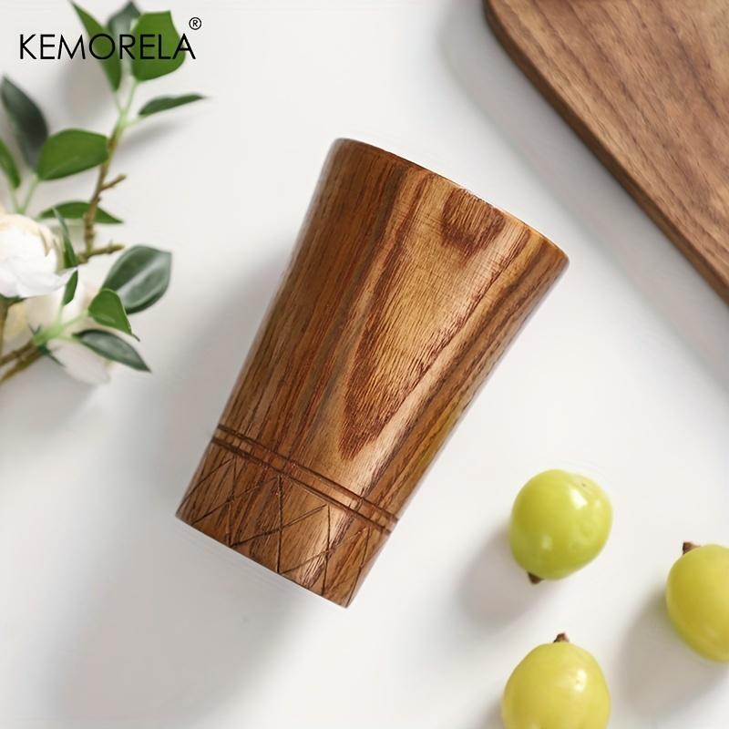 Деревянные чашки для чая Ручной работы Натуральные Деревянные Чашки в Японском стиле Пиво Чай Кофе Молоко Вода Чашка Кухонный Бар Посуда Для напитков