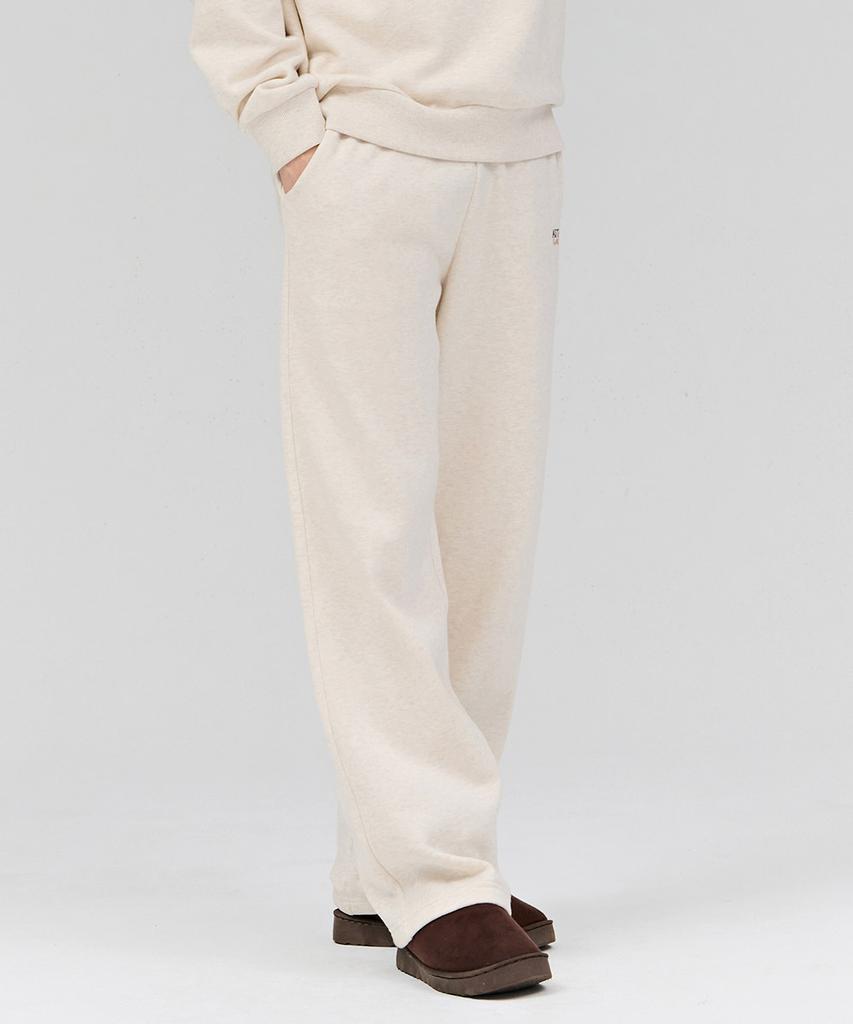 CHASECULT Unisex Essential Straight Brushed Pants - Beige
