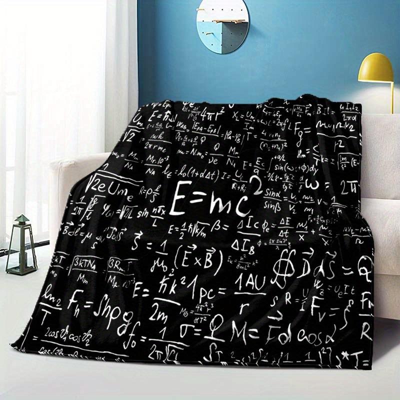 Математическое уравнение цифровая печать полиэстер Спальня бархат фланель покрывало одеяло Флис мягкий чехол на диван одеяла для кроватей