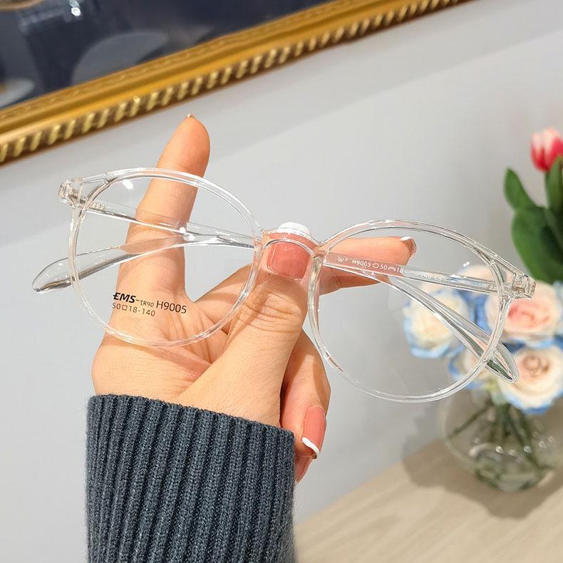 Transparent Computer Glasses Frame Women Men Anti Blue Light Round Eyewear Blocking Glasses Optical Spectacle Eyeglass