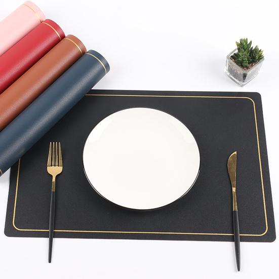 Коврик Двусторонний цветной прямоугольный стол Маслостойкий коврик Водонепроницаемая теплоизоляционная чаша