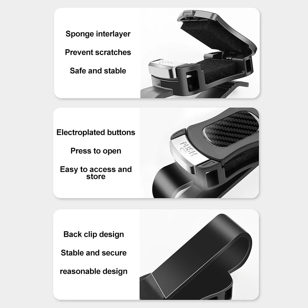 Car Sunglasses Holder Sun Visor Glasses Clip Elastic Buckle Eyeglasses Hanger Card Ticket Stand Car Accessories