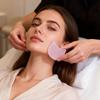 Розовый кварц скребок для лица в форме головы кошки, инструмент для массажа лица для лифтинга, подтяжки, формирования V-образного овала лица, снимает усталость, улучшает кровообращение, спа-подарок для женщин