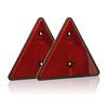 MFC PRO Red Universal Genuine Triangle Reflector 2 Piece Truck Card Trailer Jet Trailer Reflector