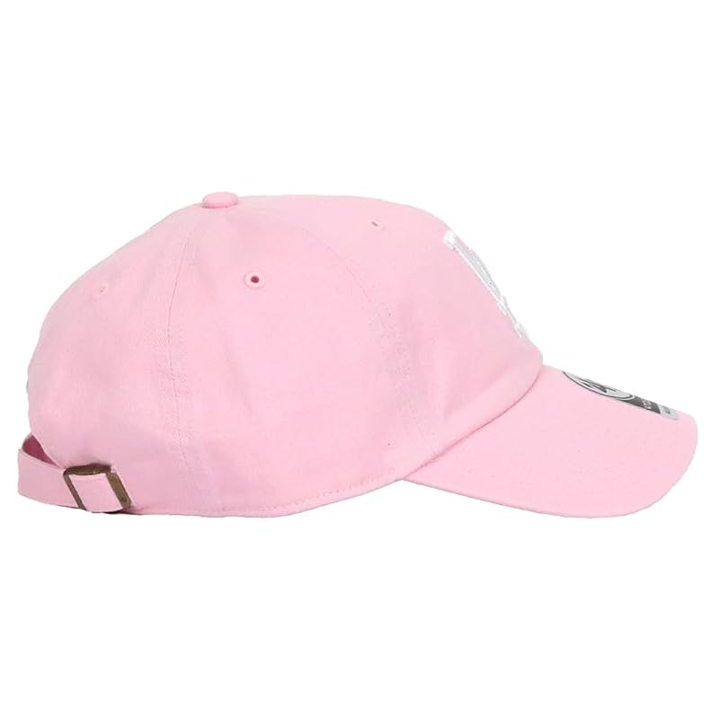 [47 Brand] Кепка 47 Los Angeles Dodgers Мужская и Женская Clean Up КЕПКА CLEAN UP Низкая Кепка Лепестково-Розовый Один Размер Подходит Всем