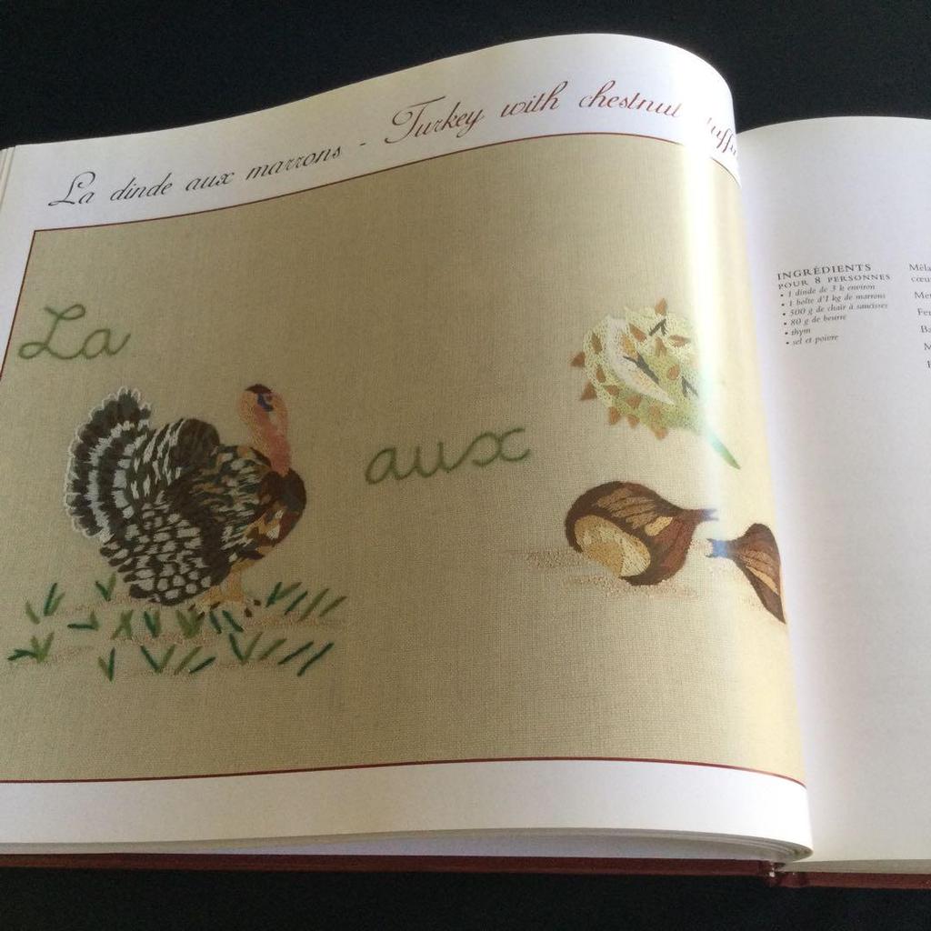 [Б/У] Книга со схемами для вышивки, Западные книги, рецепты, Западные книги, английский, французский, вышивка, кулинария, ингредиенты, еда