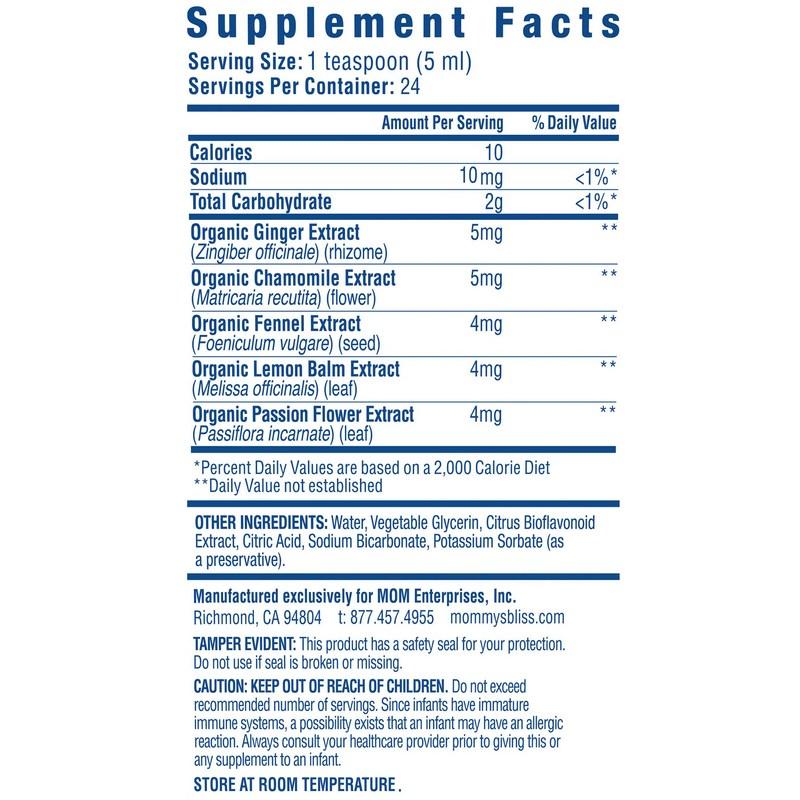 Mommy's Bliss Night Time Greif Colic Soothing Water 120ml, 1 unit