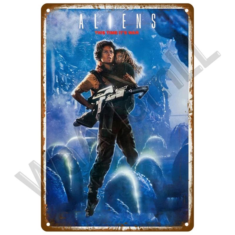 Vintage Films Poster Retro Tin Sign Aesthetic Living Room Cinema Metal Sign Industrial Deco Home Metal Wall Decor Decoration