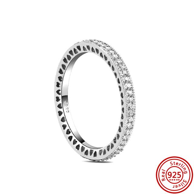 Новое весеннее кольцо с цветочным бантом и перьями, Корона клевера, сверкающее стерлинговое серебро 925 пробы, круглое кольцо, женское оригинальное европейское ювелирное украшение