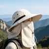 Breathable Fishing Hat Waterproof Full Face Coverage Hat Professional Neck Flap Sun Hat  Summer