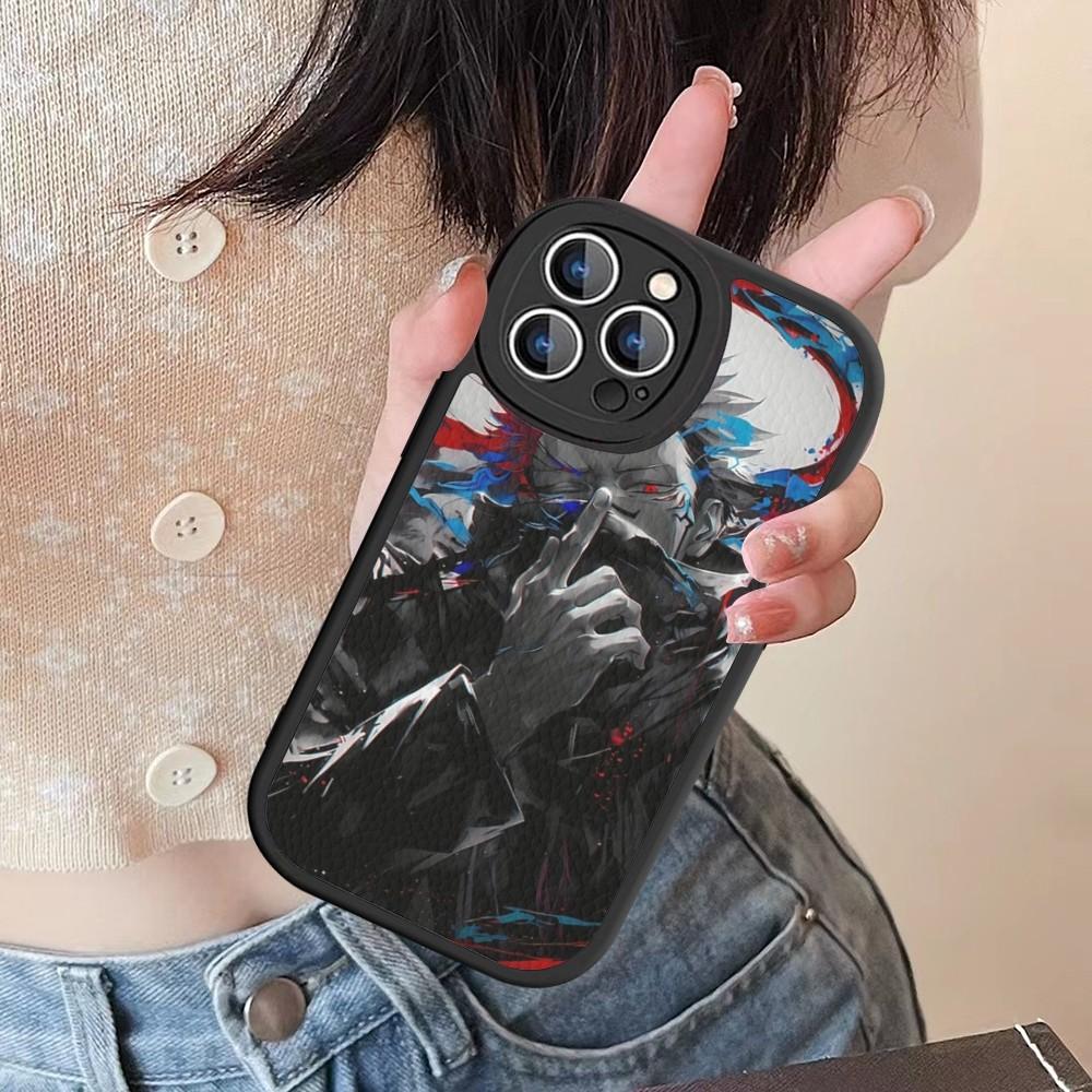 Чехол для телефона Jujutsu Kaisen Рёмен Сукуна Жесткая Кожа Для IPhone 16 15 14 13 12 Mini 11 14 Pro Max Xs X Xr 7 8 Plus Fundas
