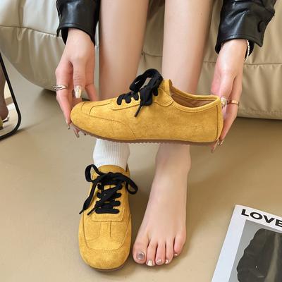 Кроссовки ретро со шнуровкой и плоской подошвой для женщин, немецкие, 2025, новые универсальные, легкие, для мочеиспускания, повседневные, спортивные, Forrest Gump