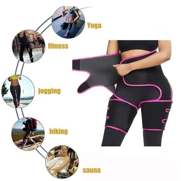 Новинка 2023 года, 3 в 1, регулируемый тренажер для талии, корректирующий фигуру, пояс для сжигания жира, формирователь бедер