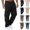 Men'S Sports Pants Running Pants Outdoor Pocket Work Pants Casual Pants