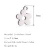 5PCS Mini Star Moon Charms For Making Necklace Bracelet Pendants Findings stainless steel Flower Love Charm DIY Handmade Jewelry