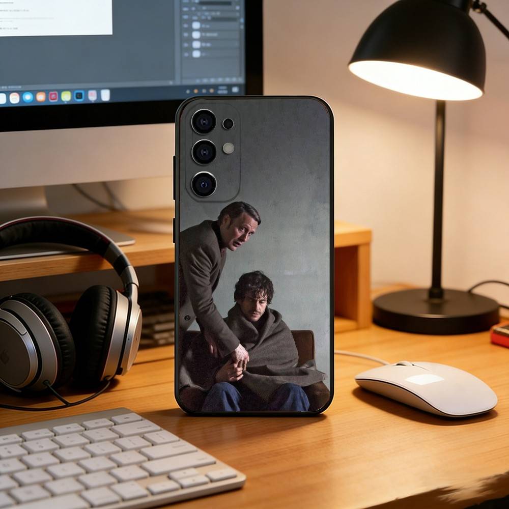 Чехол для телефона Ганнибал и Уилл Грэм для Samsung S25, S24, S21, S22, S23, S30, Ultra, S20, Plus, Fe, Мягкий силиконовый черный чехол