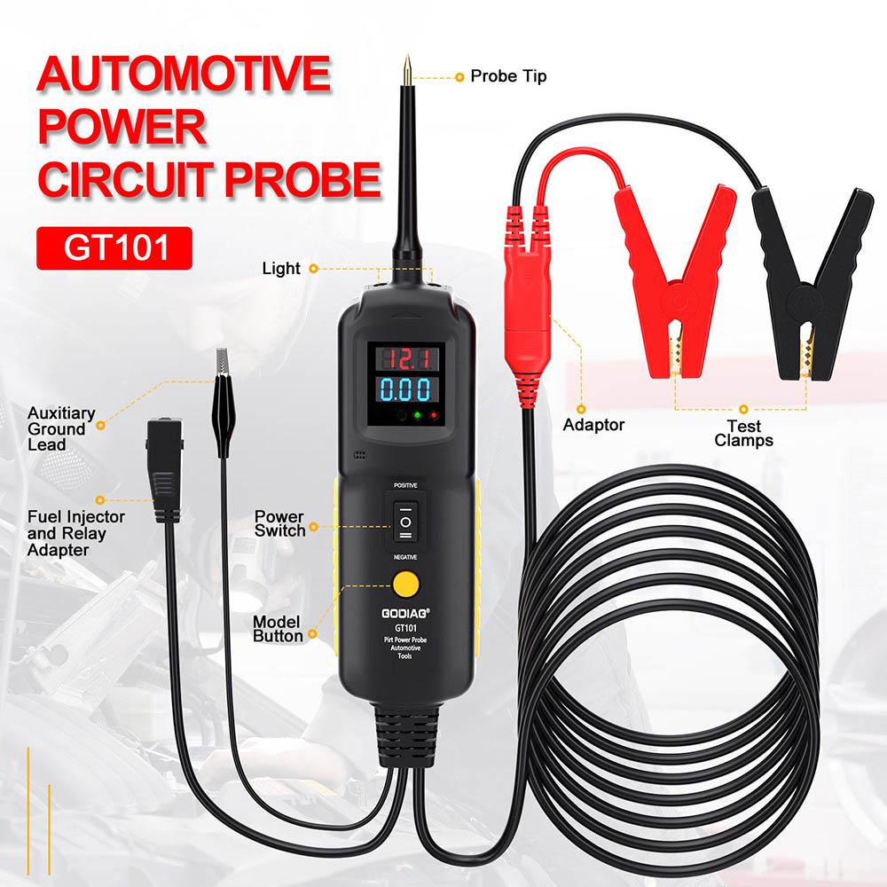 Multi Functions GODIAG GT101 PIRT Power Probe DC 6-40V Vehicles Electrical System Diagnosis Circuit Tester