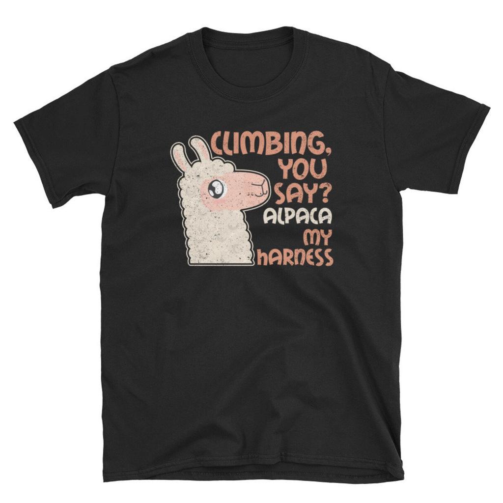 Rock Climbing Shirt, Rock Climbing Gift, Rock Climber Shirt, Adventure Shirt, Outdoor Shirt, Climb Shirt, Climbing You Say Alpaca My Harness