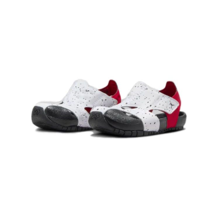 Air Jordan Flare TD Белые/Красные/Черные с крапинками Детские кроссовки CI7850-106