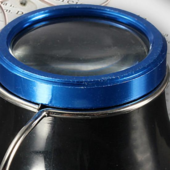 Magnifying Glass Portable High-Definition Aluminum Alloy 5X/10X/20X Eye Loupe Glass Repair Tool Home Supply