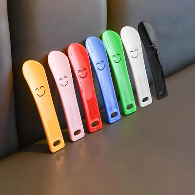 Портативная ложка для обуви Face - Прочный пластик, простая в использовании для ботинок и кроссовок, можно мыть вручную