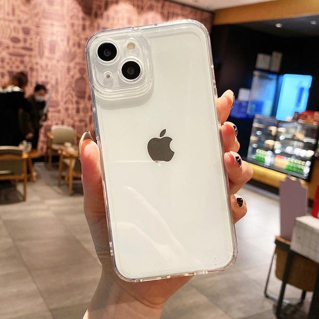 Прозрачный чехол для телефона флуоресцентного цвета для Iphone 13 Pro Max 12 11 X Xs Xr 7 8 Plus Se, мягкий силиконовый противоударный прозрачный чехол