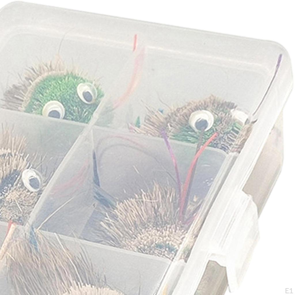 6x набор приманок для ловли нахлыстом, искусственные прочные приманки с высокой имитацией и крючком для