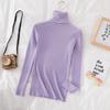 Elegant Knit Sweater For Women With High Neck Slim Fit Long Sleeve Casual Wear