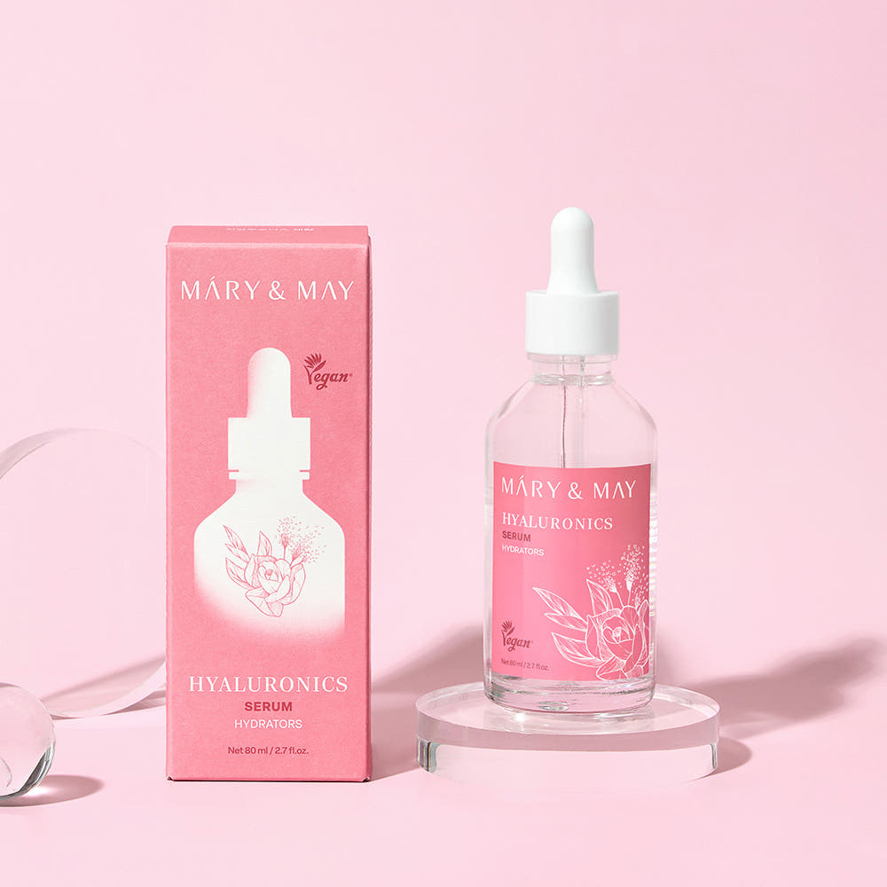 MARY & MAY Hyaluronics Serum 30ml | 6 Types Hyaluronic Acid Daily Hydrating K-Beauty