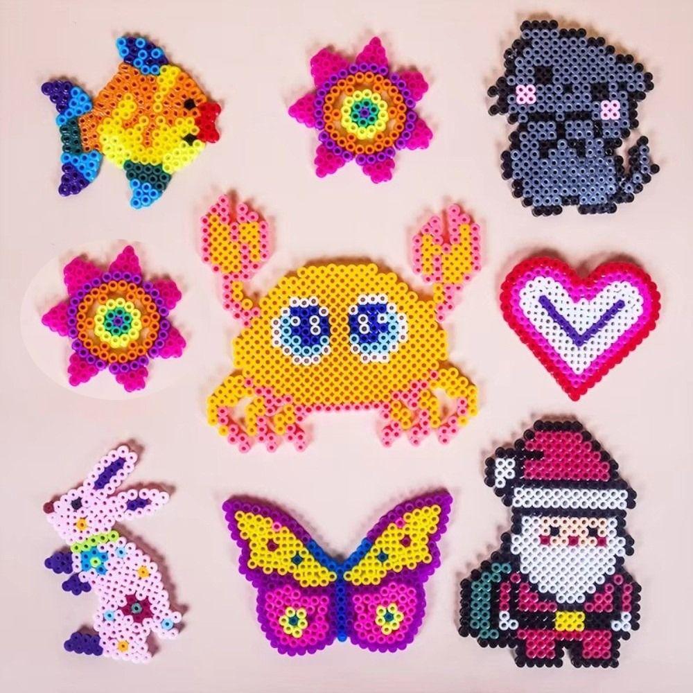 1000pcs 2.6mm Fuse Bead Scattered Beads Premium Small Bean 3D Puzzle Beads Children Learning