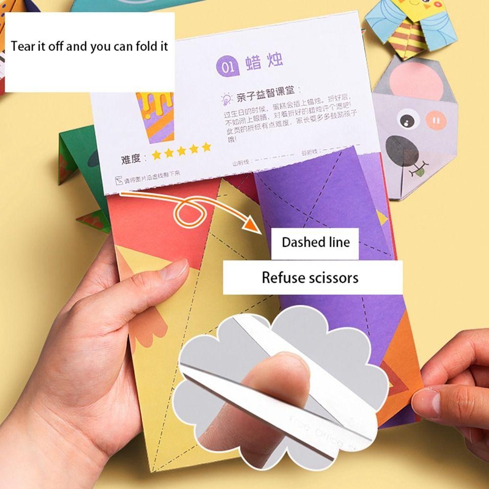 Игрушки для детского сада Оригами Бумажная книга 3D-головоломка DIY Craft Paper Взаимодействие родителей и детей