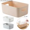 1Pc Desktop Plastic Cosmetic Storage Box Bathroom Kitchen Storage Basket S-L Dormitory Miscellaneous Storage Box