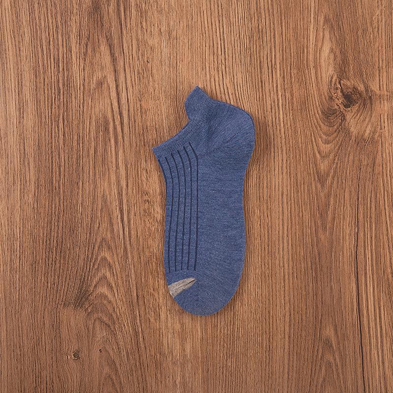 Мужские дышащие хлопковые короткие летние носки — впитывают пот, повседневные, спортивные, неглубокие, модные и тонкие.