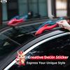 3D стерео наклейка на автомобиль 'Рог дракона', декорация на крышу автомобиля, наклейка 'Рог дракона' для внедорожника, седана, хэтчбека, декоративная наклейка на крышу автомобиля