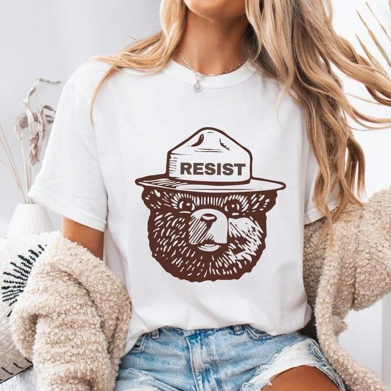 Smokey the Bear Resist Shirt National Parks Tee National Forest Shirt