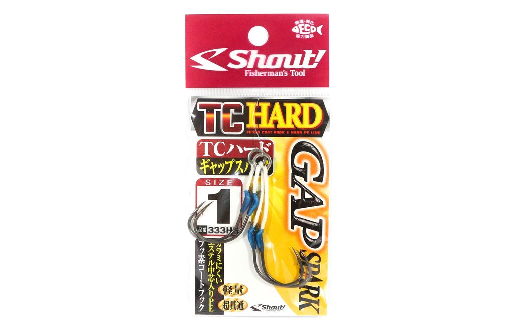 Shout 333-HG TC Hard Gap Spark Twin Rigged Assist Hooks Size 1 (2097)