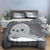Charming grumpy seal sass. Bedding sets Duvet covers Pillowcases(1* Duvet Cover 2* Pillowcases without duvet insert)
