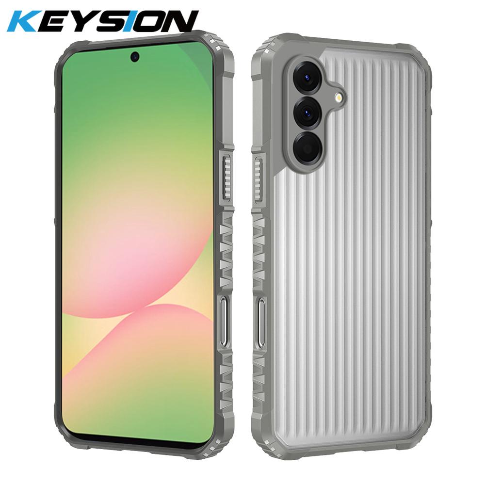 KEYSION Сверхпрочный противоударный чехол для телефона Samsung S23 S24 S25 Ultra Силиконовый+ПК Полупрозрачная матовая крышка для Galaxy S25 S21 FE