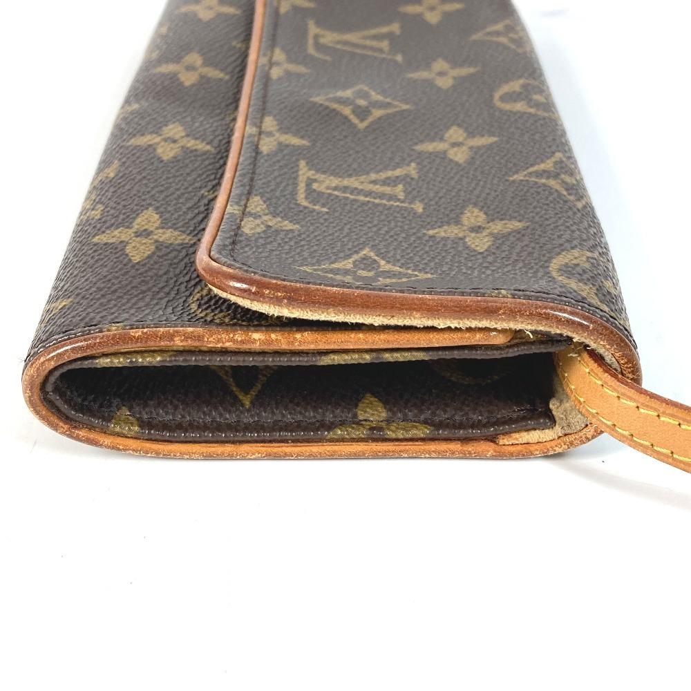 Louis Vuitton M51854 Monogram Pochette Twin PM Crossbody Shoulder Bag