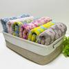 yarn bath approximately 60 x 118 from Hagiwara Towels Fleur floral Nordic-patterned, no-twist towel, cute, stylish, fluffy, 100% cotton, cm,