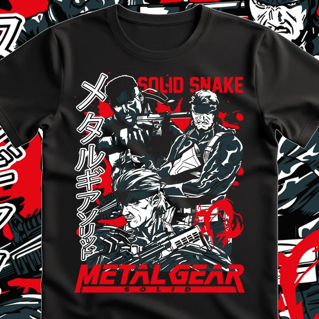 Mgs1 Snake Tshirt Metal Gear Solid Vintage Tops Snakeraiden Mgs Sons Of Liberty Unisex Unisex Clothes Unisex Tee Cotton Clothing