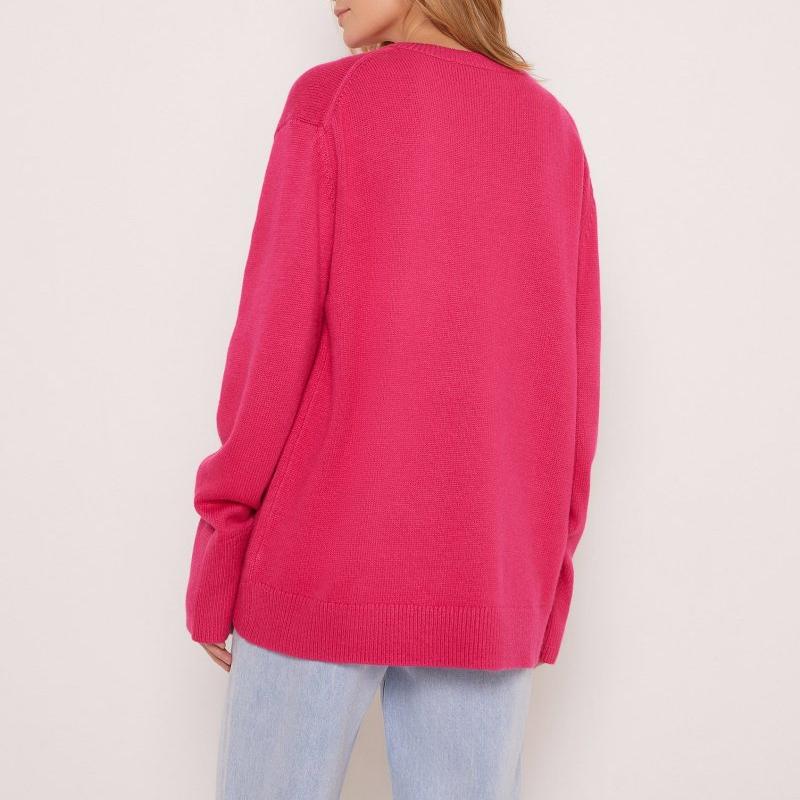 Корейский осенне-зимний свитер, женский вязаный джемпер с круглым вырезом, свободные топы с длинными рукавами, женский пуловер, теплые женские свитера