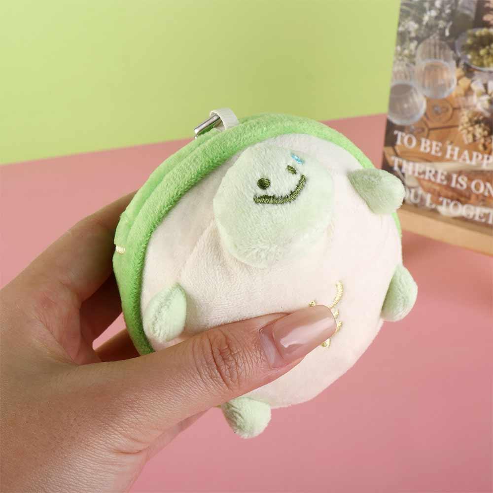Cartoon Design Tortoise Plush Pendant Turtle Plush Keychain Korean Style Key Buckle
