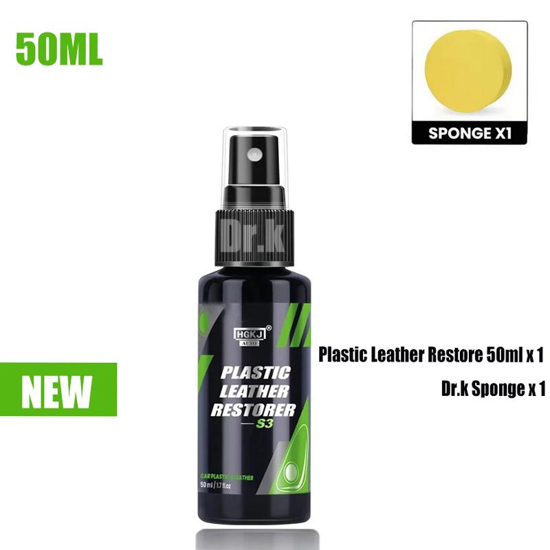Автомобильный Пластик Кожа Восстановитель Спрей Полироль Очиститель Покрывающий Агент Вернуть к Черному Больше Блеска Средства для Чистки Автомобиля