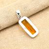 Citrine Gemstone Handmade 925 Solid Sterling Silver Jewelry Pendant For Her