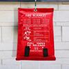 Square Fire Blankets Fiberglass Fire Shelter Safety Cover for People Home Car Kitchen Safety