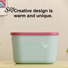 Balcony Gardening Supplies Container Storage Box with Handle And Lid Organizer Space Office Saving Stackable for Kitchen Bedroom Dormitory