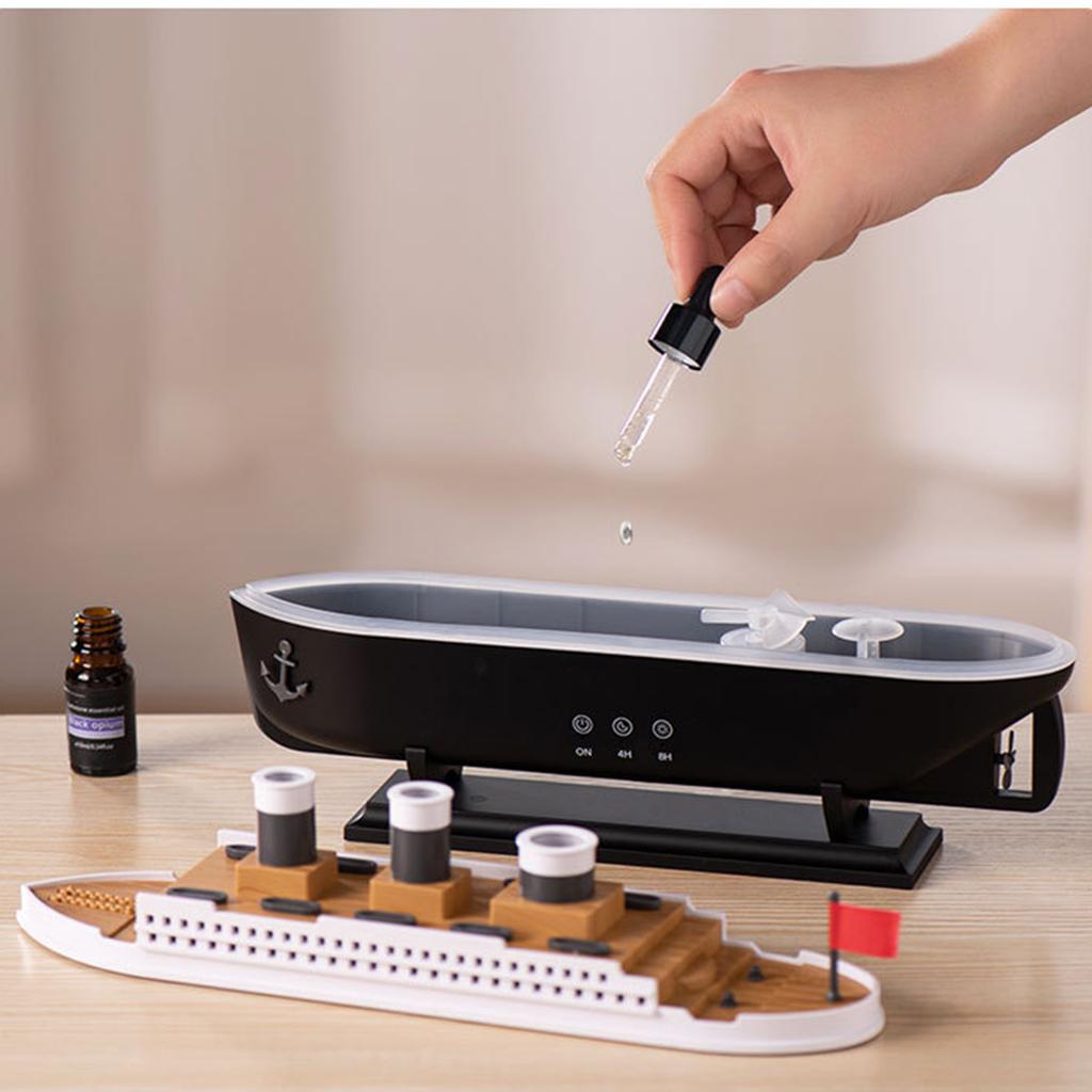 Творческий ретро корабль ароматерапевтический аппарат для отеля настольный ультразвуковой дымовой кольцевой распылитель медуз эфирное масло увлажнитель