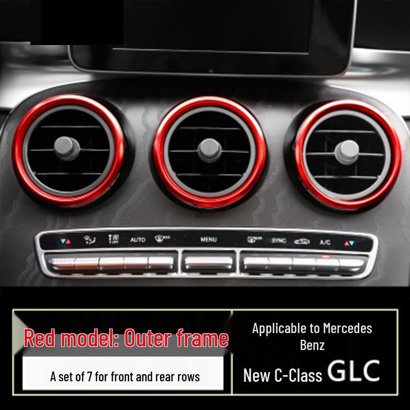 Mercedes-Benz C-Class/E-Class/GLC Air Vent Decorative Ring for Interior Modification