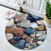 Круглый коврик из булыжника, мягкий утолщенный кухонный напольный коврик, водонепроницаемый нескользящий маслостойкий напольный коврик, коврик для бега